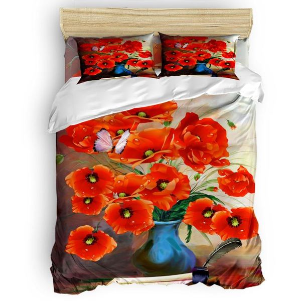 bedding sets beautiful vase flower red oil painting duvet cover set with pillowcase bedroom supplies king size comforter
bedding sets beautiful vase flower red oil painting duvet cover set with pillowcase bedroom supplies king size comforter
