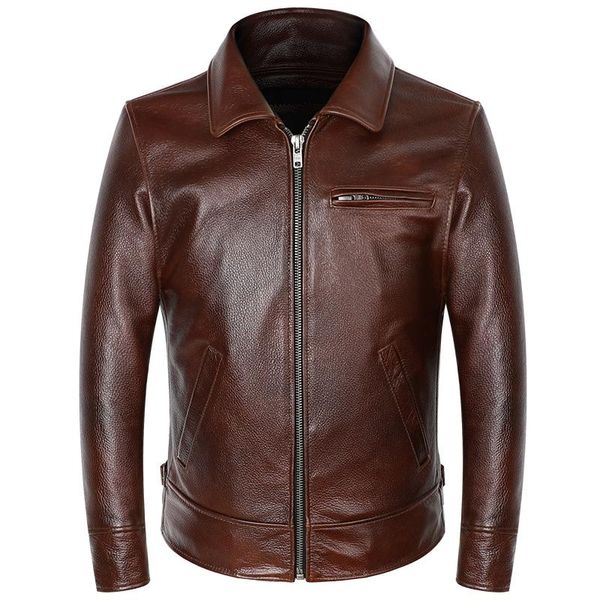 men's jackets bonjean brand mens leather jacket real cowhide coat genuine red brown winter men motorcycle high quality, Black;brown
men's jackets bonjean brand mens leather jacket real cowhide coat genuine red brown winter men motorcycle high quality, Black;brown