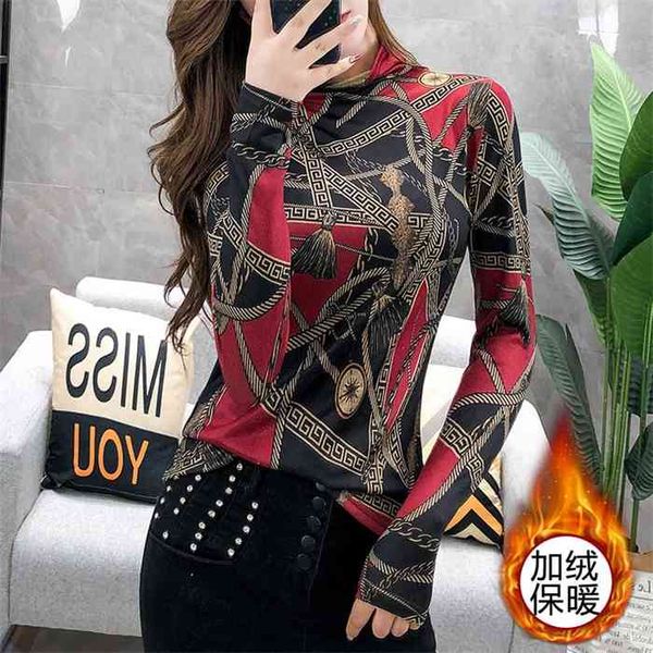 turtleneck sweater bottoming shirt women spring and autumn fashion printing western style long-sleeved shirt women, White;black
turtleneck sweater bottoming shirt women spring and autumn fashion printing western style long-sleeved shirt women, White;black