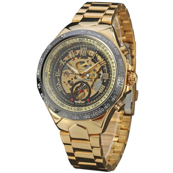 golden watches men sports military skeleton wristwatch automatic wind mechanical steel watch relogio masculino wristwatches, Slivery;brown
golden watches men sports military skeleton wristwatch automatic wind mechanical steel watch relogio masculino wristwatches, Slivery;brown