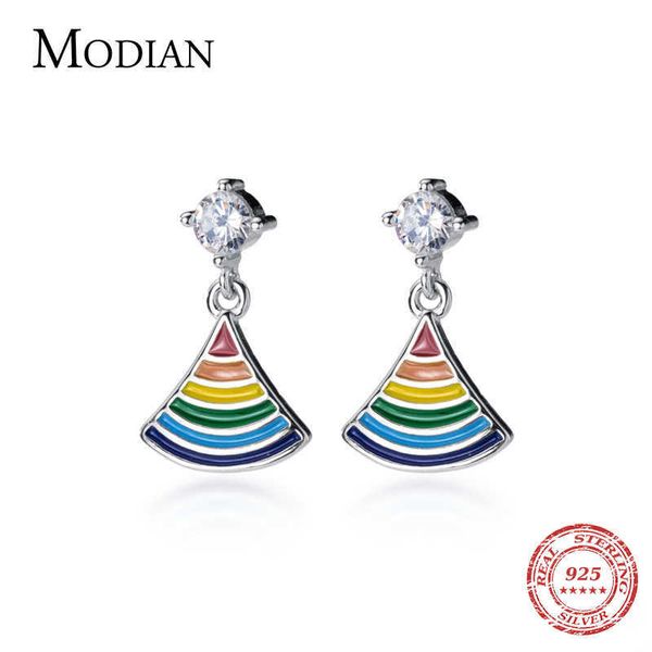 925 sterling silver rainbow enamel swing stud earrings classic sector cute fine jewelry for women girl valentine's day 210707, Golden;silver
925 sterling silver rainbow enamel swing stud earrings classic sector cute fine jewelry for women girl valentine's day 210707, Golden;silver