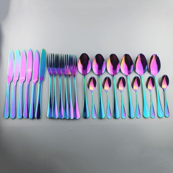 dinnerware sets rainbow tableware set 18/10 stainless steel 24pcs knife fork spoon cutlery western dinner silverware gift box
dinnerware sets rainbow tableware set 18/10 stainless steel 24pcs knife fork spoon cutlery western dinner silverware gift box