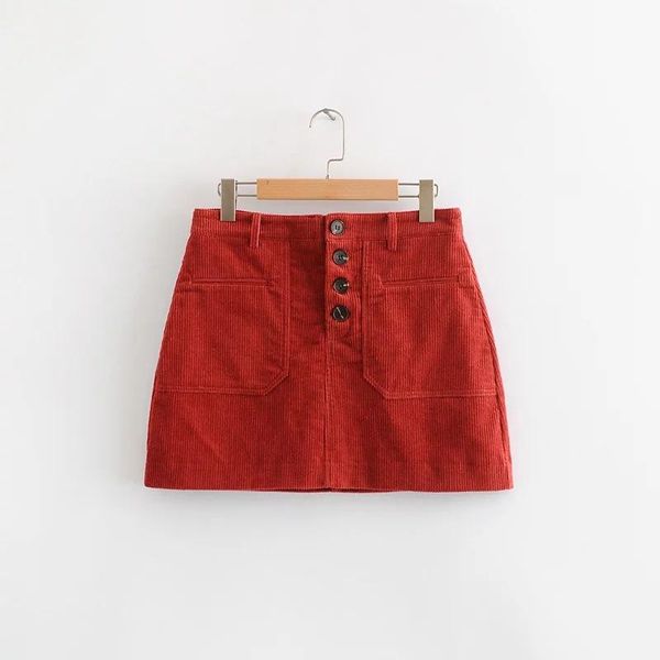 skirts 2021 autumn arrival european & american style single breasted corduroy mini skirt women with pockets decorated, Black
skirts 2021 autumn arrival european & american style single breasted corduroy mini skirt women with pockets decorated, Black