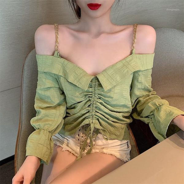 women's blouses & shirts crop blusas mujer de moda spaghetti strap slash neck fashion brand women off shoulder autumn ladies, White
women's blouses & shirts crop blusas mujer de moda spaghetti strap slash neck fashion brand women off shoulder autumn ladies, White