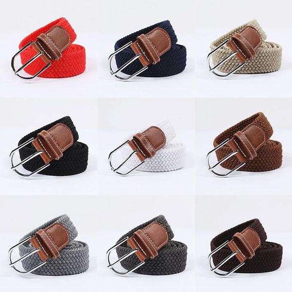 belts canvas stretch braid adjustable buckle belt for women men solid color luxury pants jeans 107x3.5cm, 1 piece, Black;brown
belts canvas stretch braid adjustable buckle belt for women men solid color luxury pants jeans 107x3.5cm, 1 piece, Black;brown