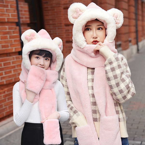 2021 autumn cycling hat glov scarf three piece set in one female winter lovely parent-child windproof warm bib, Blue;gray
2021 autumn cycling hat glov scarf three piece set in one female winter lovely parent-child windproof warm bib, Blue;gray