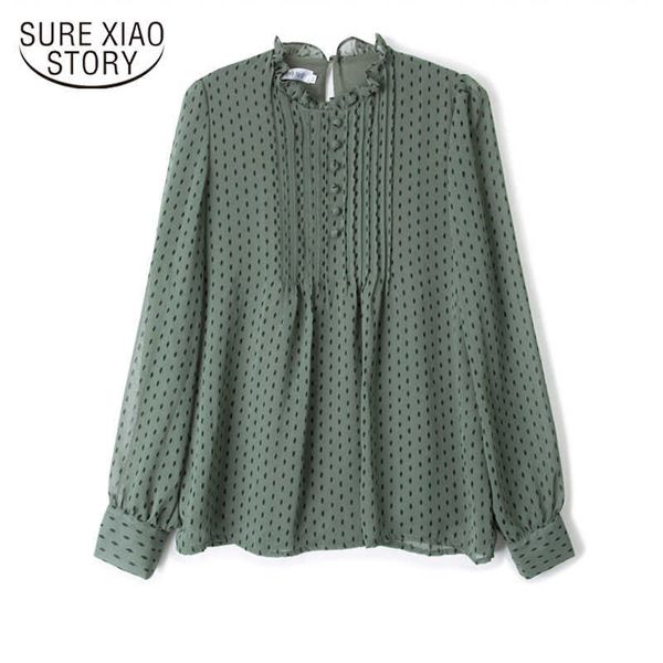 women spring autumn style chiffon blouses shirts lady casual long sleeve o-neck polka dot printed chiffon blusas mujer 11859 210528, White
women spring autumn style chiffon blouses shirts lady casual long sleeve o-neck polka dot printed chiffon blusas mujer 11859 210528, White