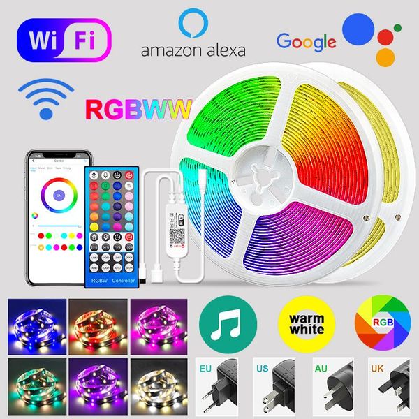 strips rgbww led strip rgb warm white lights bluetooth wifi flexible tape lighting 12v waterproof self-adhesive ribbon lamp
strips rgbww led strip rgb warm white lights bluetooth wifi flexible tape lighting 12v waterproof self-adhesive ribbon lamp