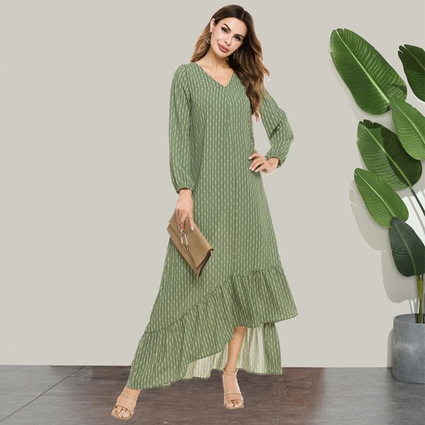 eid muslim women dress new spring v-ne striped prints green vestidos moroccan kaftan abaya islamic clothing party night 2021, Red
eid muslim women dress new spring v-ne striped prints green vestidos moroccan kaftan abaya islamic clothing party night 2021, Red