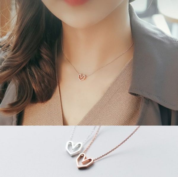 s925 silver cut-out heart necklace for women silver rose gold student short collar bone necklace
s925 silver cut-out heart necklace for women silver rose gold student short collar bone necklace