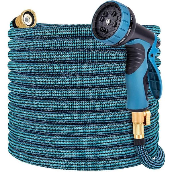 watering equipments 50ft expandable garden hose with 10 function nozzle 3 times collapsible pipe
watering equipments 50ft expandable garden hose with 10 function nozzle 3 times collapsible pipe