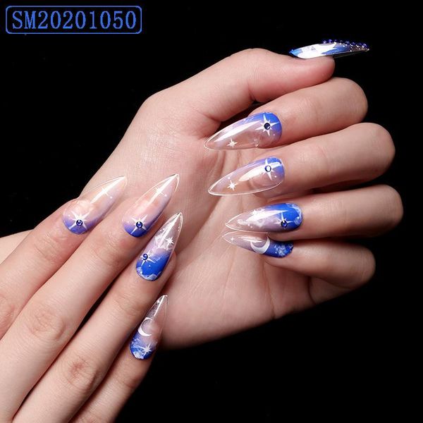 false nails 24pcs star moon print fake nail patch blue rhinestones inlaid glue type removable long paragraph ty, Red;gold
false nails 24pcs star moon print fake nail patch blue rhinestones inlaid glue type removable long paragraph ty, Red;gold