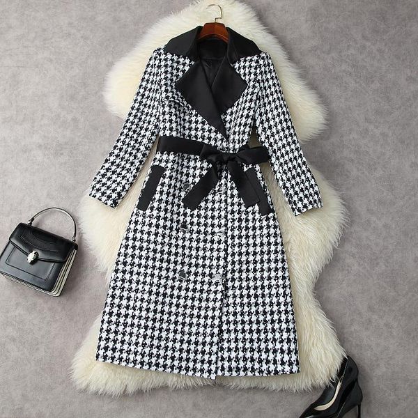 women's wool & blends european and american clothing winter 2022 long sleeve double breasted belt fashion black plaid sequined tweed co
women's wool & blends european and american clothing winter 2022 long sleeve double breasted belt fashion black plaid sequined tweed co