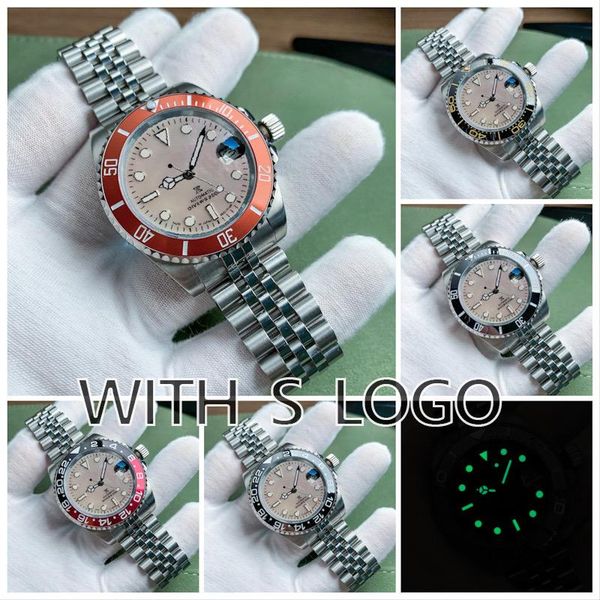 wristwatches automatic watch nh35 movement white pearl shell dial green luminous men's 40mm case sapphire mirror with date jubilee stra, Slivery;brown
wristwatches automatic watch nh35 movement white pearl shell dial green luminous men's 40mm case sapphire mirror with date jubilee stra, Slivery;brown