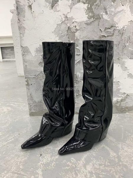 boots 2021 women's shoes, women patent leather 6cm high heels winter boots, quality rrsweetie, Black
boots 2021 women's shoes, women patent leather 6cm high heels winter boots, quality rrsweetie, Black
