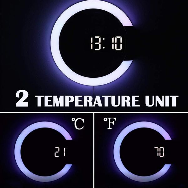 wall clocks 3d design nightlight for home living room decorationsled clock digital table alarm mirror hollow modern
wall clocks 3d design nightlight for home living room decorationsled clock digital table alarm mirror hollow modern