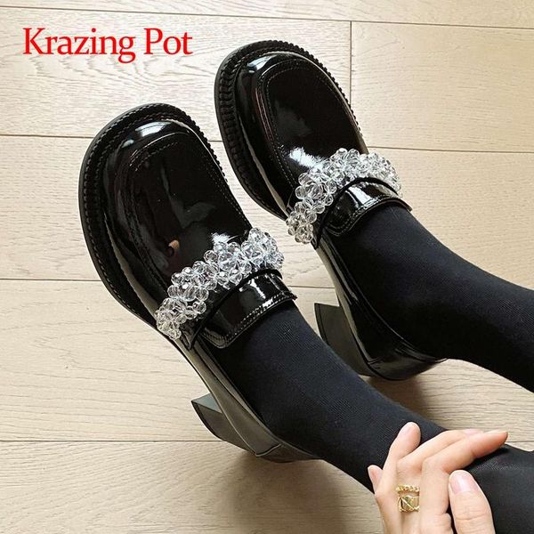 krazing pot patent leather bright round toe high heels beauty lady dating slip on gorgeous early spring basic women pumps l01 dress shoes, Black
krazing pot patent leather bright round toe high heels beauty lady dating slip on gorgeous early spring basic women pumps l01 dress shoes, Black