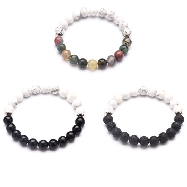 6mm 8mm natural stone handmade strands beaded charm bracelets for women men lover couple yoga jewelry, Black
6mm 8mm natural stone handmade strands beaded charm bracelets for women men lover couple yoga jewelry, Black