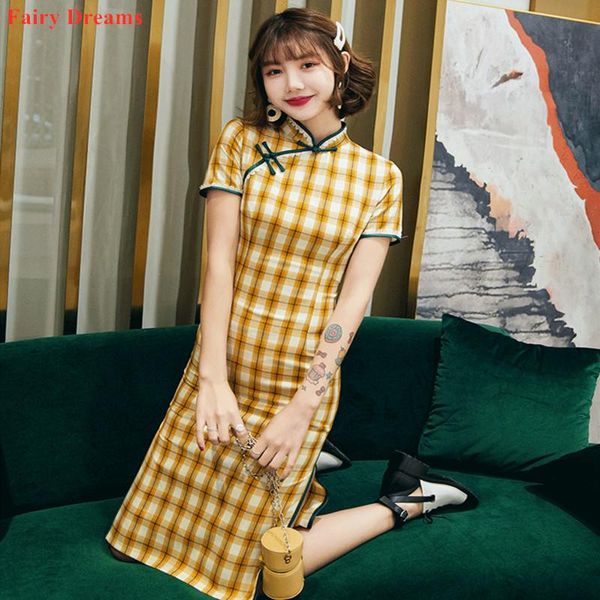 ethnic clothing chinese dress for women cheongsam plaid qipao exotic apparel cotton and linen summer dresses short sleeve vestido chino muje, Red
ethnic clothing chinese dress for women cheongsam plaid qipao exotic apparel cotton and linen summer dresses short sleeve vestido chino muje, Red