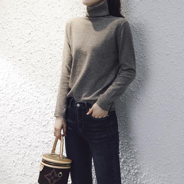 women's sweaters winter/ autumn cashmere knitted high collar for women soft quality pullovers ladies colors s-xxl jumpe, White;black
women's sweaters winter/ autumn cashmere knitted high collar for women soft quality pullovers ladies colors s-xxl jumpe, White;black