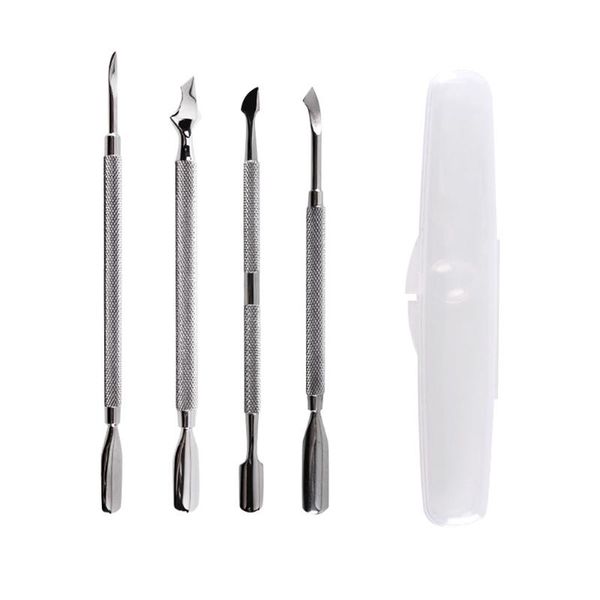 nail art decorations 4pcs stainless steel cuticle spoon pusher remover tool and cleaner cutter, Silver;gold 
nail art decorations 4pcs stainless steel cuticle spoon pusher remover tool and cleaner cutter, Silver;gold