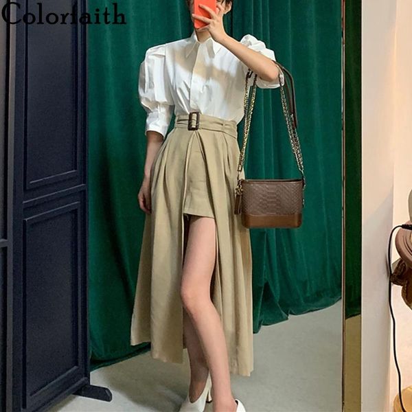 colorfaith 2021 summer woman sets 2 pieces matching long pantskirts single breasted casual split vintage lace up suit ws9380 two piece dress, White
colorfaith 2021 summer woman sets 2 pieces matching long pantskirts single breasted casual split vintage lace up suit ws9380 two piece dress, White