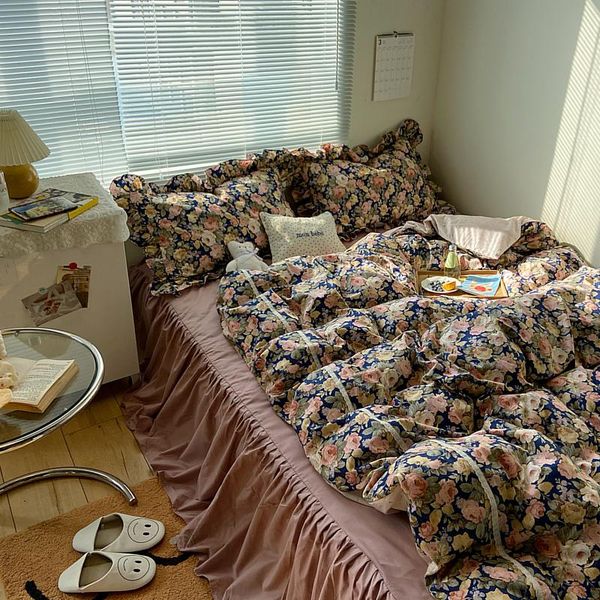 bedding sets vintage oil painting rose flower 100% cotton girls set twin king duvet cover bed sheet or skirt pillowcases
bedding sets vintage oil painting rose flower 100% cotton girls set twin king duvet cover bed sheet or skirt pillowcases