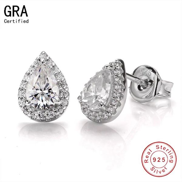 stud yunli 925 sterling silver pear moissanite earrings 0.5ct 5*5mm d color vvsi wedding party fine earring jewelry for women, Golden;silver
stud yunli 925 sterling silver pear moissanite earrings 0.5ct 5*5mm d color vvsi wedding party fine earring jewelry for women, Golden;silver