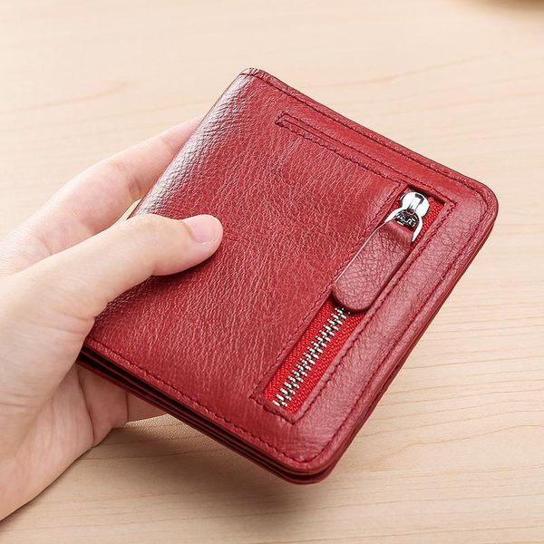 fashion women wallet woman short card holder genuine leather female coin purse vintage cowhide small, Red;black
fashion women wallet woman short card holder genuine leather female coin purse vintage cowhide small, Red;black