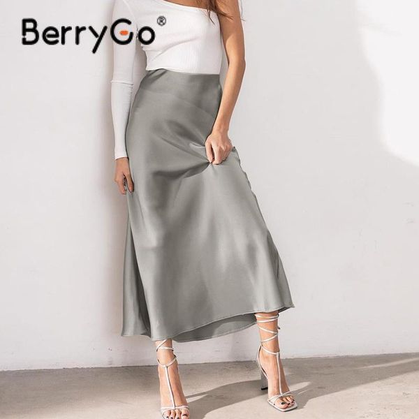 skirts berrygo casual high waist long satin skirt women elegant a-line autumn winter street ankle length maxi 2021, Black
skirts berrygo casual high waist long satin skirt women elegant a-line autumn winter street ankle length maxi 2021, Black