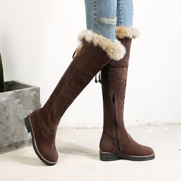 boots 2021 winter snow boot high for women long tube warm suede botas outdoor female knee-high low heel shoes thick fur plush, Black
boots 2021 winter snow boot high for women long tube warm suede botas outdoor female knee-high low heel shoes thick fur plush, Black