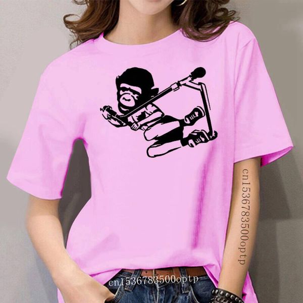 women's t-shirt scooter monkey fruit of the loom slamm stunt push kick, White
women's t-shirt scooter monkey fruit of the loom slamm stunt push kick, White
