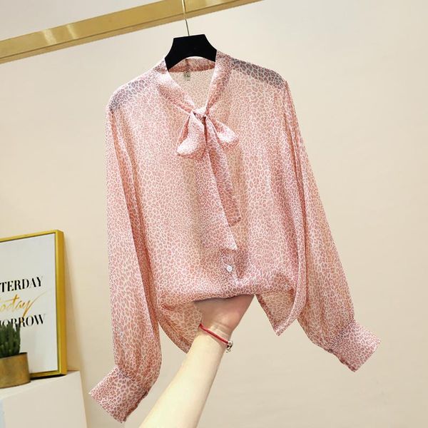 women's blouses & shirts button down shirt for women 2021 sash bow collar bright silk lantern sleeve leopard pink loose thin chiffon, White
women's blouses & shirts button down shirt for women 2021 sash bow collar bright silk lantern sleeve leopard pink loose thin chiffon, White