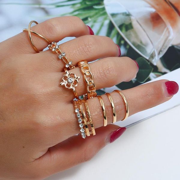 wedding rings bohopan 8pcs/set luxury trendy gold ring set exquisite shine rhinestone bohemia style chain shape for women, Slivery;golden
wedding rings bohopan 8pcs/set luxury trendy gold ring set exquisite shine rhinestone bohemia style chain shape for women, Slivery;golden