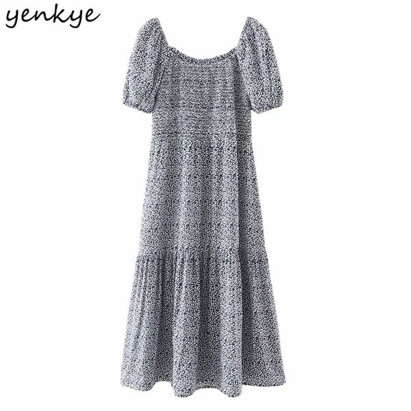 summer women vintage floral print dress female o neck puff sleeve midi prairie chic vestido 210514, Black;gray
summer women vintage floral print dress female o neck puff sleeve midi prairie chic vestido 210514, Black;gray