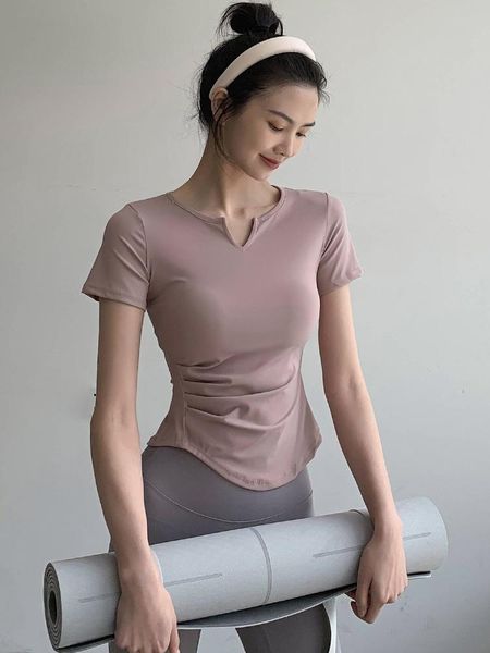 yoga outfit sports short sleeve women quick dry breathable thin section tight slimming clothes summer running fitness t-shirt
yoga outfit sports short sleeve women quick dry breathable thin section tight slimming clothes summer running fitness t-shirt