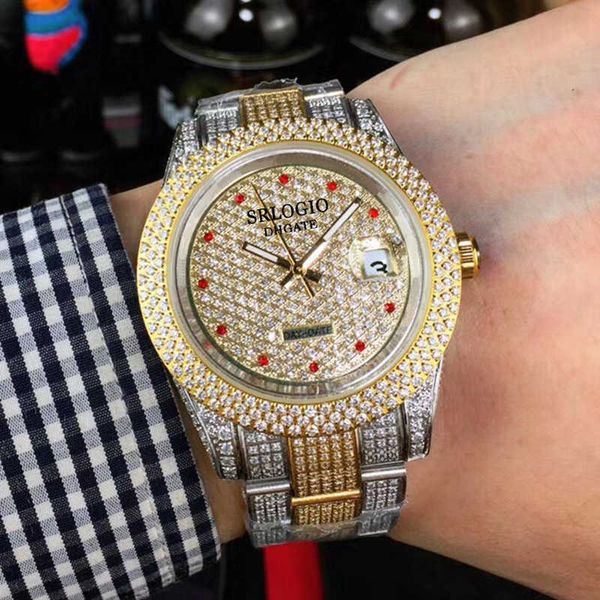 bezel mens watch automatic mechanical watches 41mm diamond stainless steel case boutique wristwatches fashion business men wristwatch gift, Slivery;brown
bezel mens watch automatic mechanical watches 41mm diamond stainless steel case boutique wristwatches fashion business men wristwatch gift, Slivery;brown