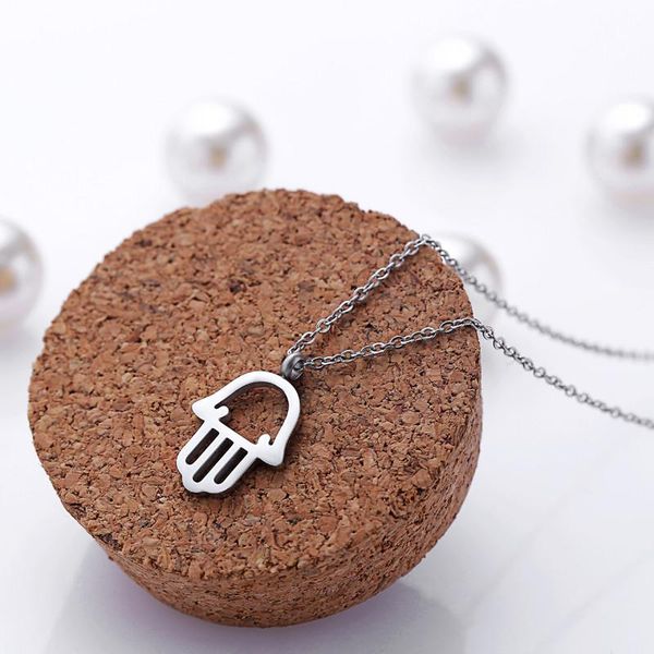 pendant necklaces 2021 statement necklace hollow fatima hand brand rose gold chain girl jewelry, Silver
pendant necklaces 2021 statement necklace hollow fatima hand brand rose gold chain girl jewelry, Silver