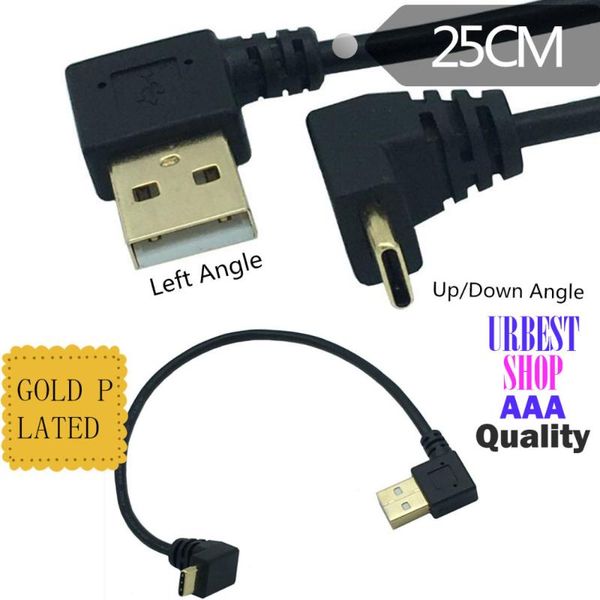 video cables & connectors 25cm gold plated left angle usb2.0 (type-a) male to usb3.1 (type-c)male up dwon usb data sync charge cable connect
video cables & connectors 25cm gold plated left angle usb2.0 (type-a) male to usb3.1 (type-c)male up dwon usb data sync charge cable connect