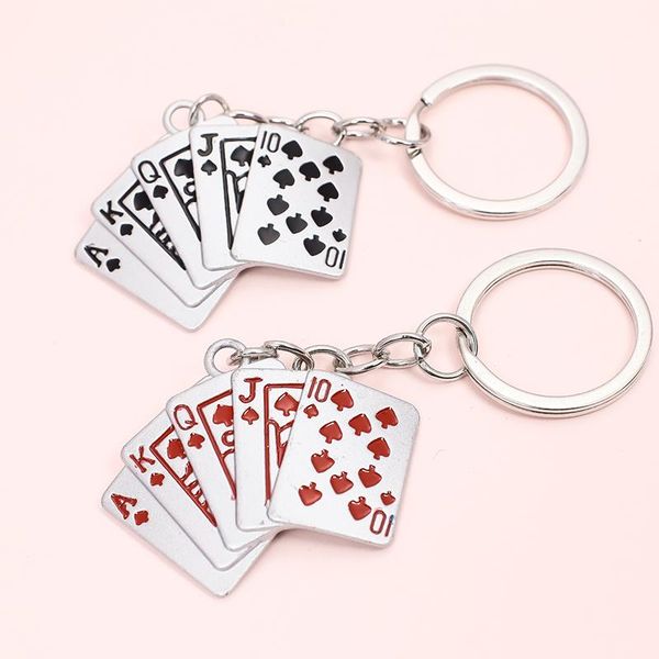 keychains texas hold 'em flush key ring alloy rhinestone poker keychain pendant creative gifts women's bag accessories, Silver
keychains texas hold 'em flush key ring alloy rhinestone poker keychain pendant creative gifts women's bag accessories, Silver