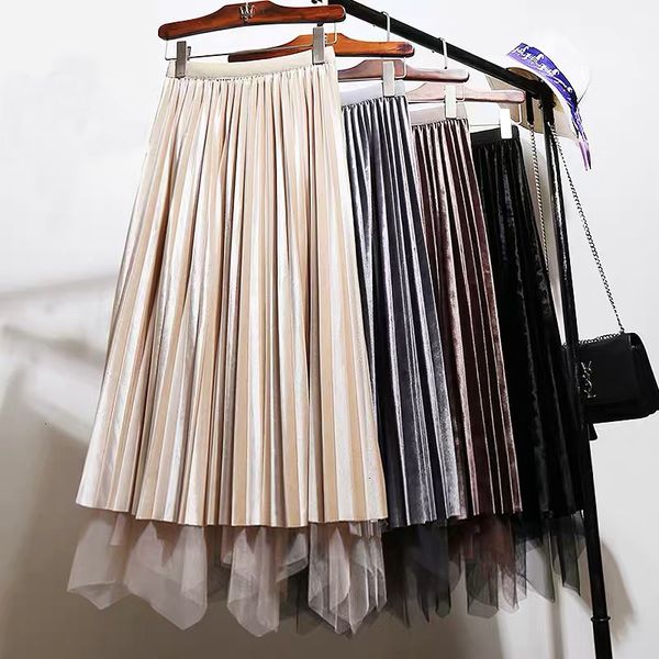 skirts skirts autumn winter irregular tulle patchwork pleated veet skirt double-side wear mesh pleuche high low a-line long s 5co6, Black
skirts skirts autumn winter irregular tulle patchwork pleated veet skirt double-side wear mesh pleuche high low a-line long s 5co6, Black