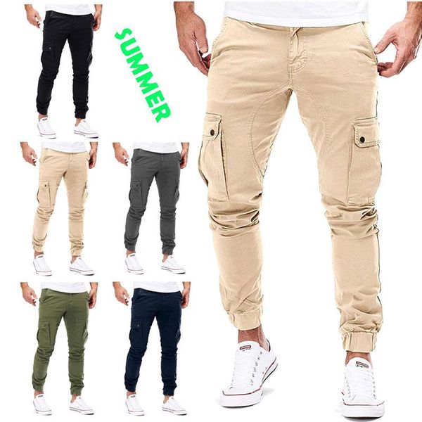 men's pants men casual cargo spring joggers skinny elastic trousers for autumn military tactical army sweatpants, Black
men's pants men casual cargo spring joggers skinny elastic trousers for autumn military tactical army sweatpants, Black