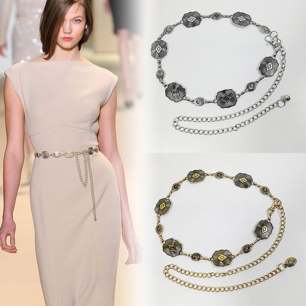 designer gold chain belt vintage metal long silver chains belts for women waist ceinture femme fashion waistband dress riem
designer gold chain belt vintage metal long silver chains belts for women waist ceinture femme fashion waistband dress riem