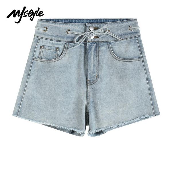 women's jeans mjstyle 2021 summer denim shorts women casual loose ladies fashion high waist pocket lace up light blue 621030011
women's jeans mjstyle 2021 summer denim shorts women casual loose ladies fashion high waist pocket lace up light blue 621030011