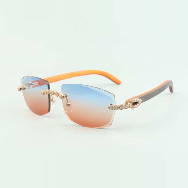 2022 bouquet diamond sunglasses 3524015 with natural orange wooden sticks and cut lens 3.0 thickness, White;black
2022 bouquet diamond sunglasses 3524015 with natural orange wooden sticks and cut lens 3.0 thickness, White;black