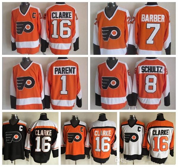 men 16 bobby clarke jersey philadelphia flyers vintage 1 bernie parent 7 bill barber 8 dave schultz stitched hockey white black
men 16 bobby clarke jersey philadelphia flyers vintage 1 bernie parent 7 bill barber 8 dave schultz stitched hockey white black