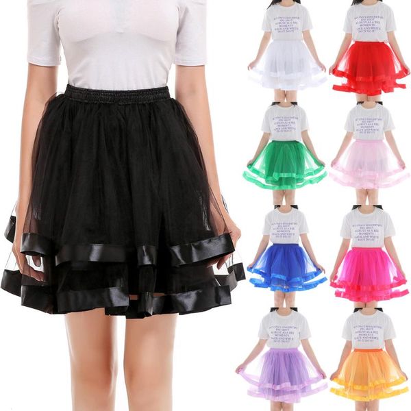 women girls candy color tulle skirts party petticoat ball gown skirt princess two-layer tutu pettiskirt 16 colors, Black
women girls candy color tulle skirts party petticoat ball gown skirt princess two-layer tutu pettiskirt 16 colors, Black