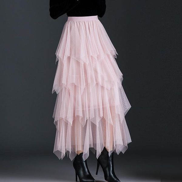 skirts super sweet irregular cakee layered tulle maxi long multi-layered high low tiered a-line puff ankle pink gray, Black
skirts super sweet irregular cakee layered tulle maxi long multi-layered high low tiered a-line puff ankle pink gray, Black
