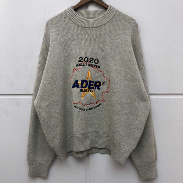 women's sweaters fw casual fashion adererror men women quality star embroidery ader error knitted pullovers fj01, White;black
women's sweaters fw casual fashion adererror men women quality star embroidery ader error knitted pullovers fj01, White;black