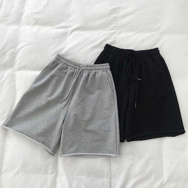 curling terry sports pants women's summer korean-style loose straight casual wide leg elastic waist knee length 210607, Black;white
curling terry sports pants women's summer korean-style loose straight casual wide leg elastic waist knee length 210607, Black;white